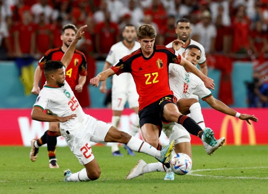 Momen Maroko Rebut Puncak Klasemen Grup F Piala Dunia 2022 Usai Tekuk Belgia 2-0