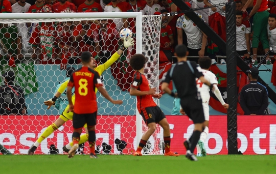 Momen Maroko Rebut Puncak Klasemen Grup F Piala Dunia 2022 Usai Tekuk Belgia 2-0