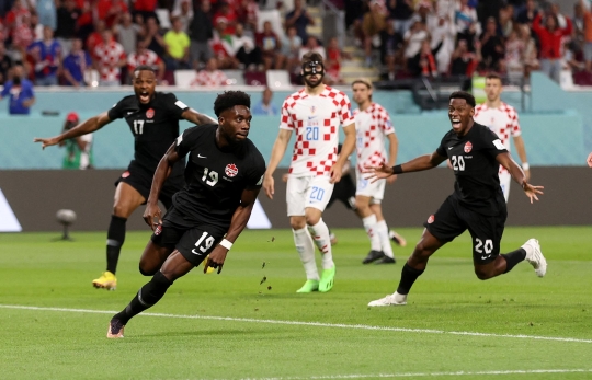 Aksi Alphonso Davies Cetak Gol Tercepat di Piala Dunia 2022