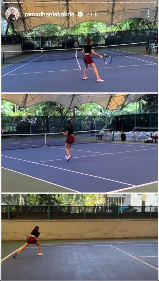 Potret Nia Ramadhani Main Tenis Curi Perhatian, Wajahnya Glowing Abis