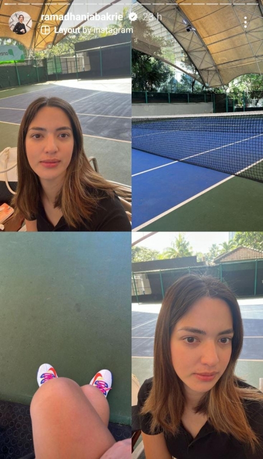 Potret Nia Ramadhani Main Tenis Curi Perhatian, Wajahnya Glowing Abis