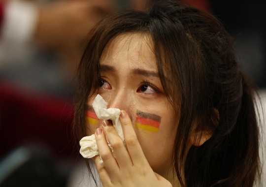Suporter Cantik Menangis usai Jerman Tersingkir di Piala Dunia 2022