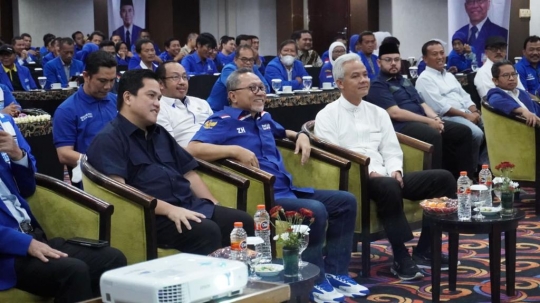 Zulhas, Ganjar, dan Erick Thohir Hadiri Peluncuran Bacaleg PAN Jateng