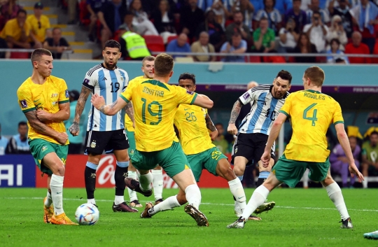 Aksi Messi dan Julian Bawa Argentina ke 8 Besar Piala Dunia Usai Tekuk Australia 2-1