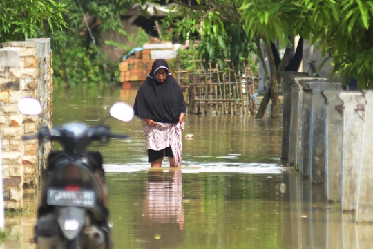 Potret Puluhan Rumah di Karawang Terendam Banjir