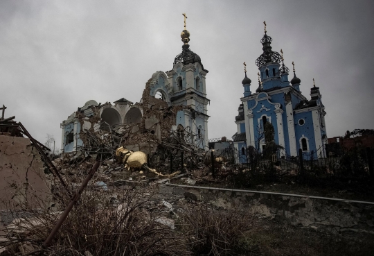 Nestapa Gereja Hancur Lebur Akibat Serangan Rusia di Ukraina