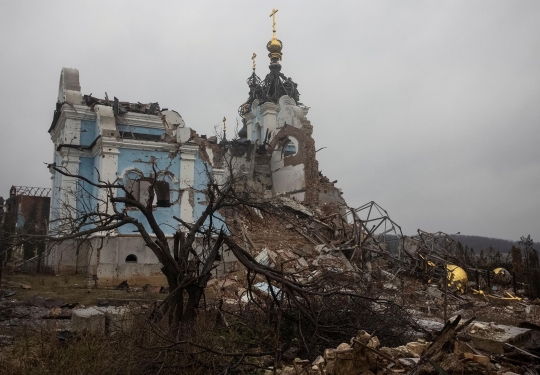 Nestapa Gereja Hancur Lebur Akibat Serangan Rusia di Ukraina