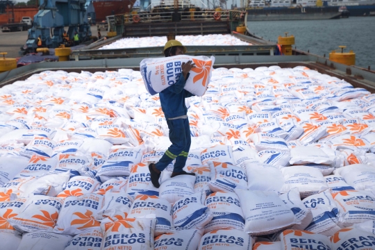 Tiba di Tanjung Priok, Bulog Bongkar Muat 5 Ribu Ton Beras dari Vietnam