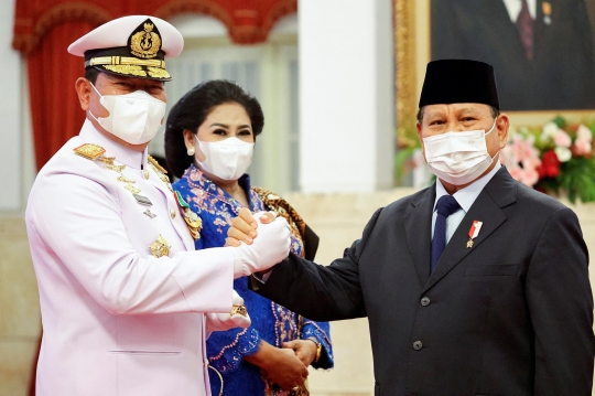 Momen Presiden Jokowi Lantik Laksamana Yudo Margono Jadi Panglima TNI