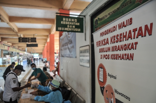 Sopir Bus AKAP Jalani Tes Kesehatan Jelang Libur Natal dan Tahun Baru