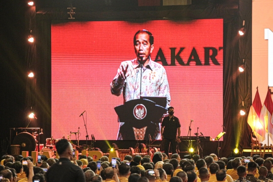 Momen Jokowi dan Ma'ruf Amin Kompak Hadiri HUT Partai Hanura