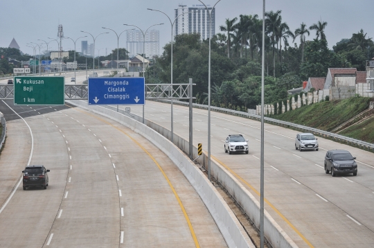 Tol Cijago Seksi 3A Kukusan-Krukut Dibuka Gratis Selama Libur Nataru