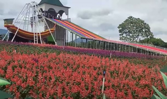 Potret Wisata Berkonsep Warna-Warni di Jan's Park, Banyak Wahana Keren