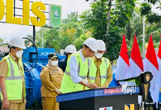 Diresmikan Jokowi, Ini Potret Proyek Penyediaan Air Bersih di Riau Senilai Rp396,6 M