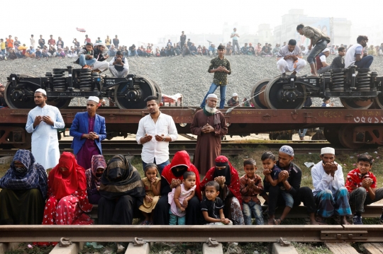 Bak Ibadah Haji, Jutaan Umat Muslim Bersatu di Bangladesh