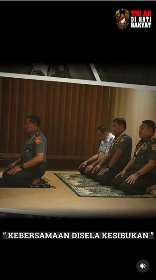 Momen Panglima TNI jadi Imam Salat Tiga Kepala Staf, Pemandangan Indah & Adem