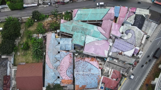 Cantik Era Anies, Warna-warni Atap Rumah di Lenteng Agung Kini Luntur Tak Terawat