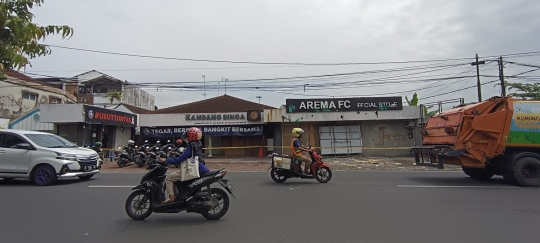 Suasana Kantor Arema FC Pasca Penyerangan