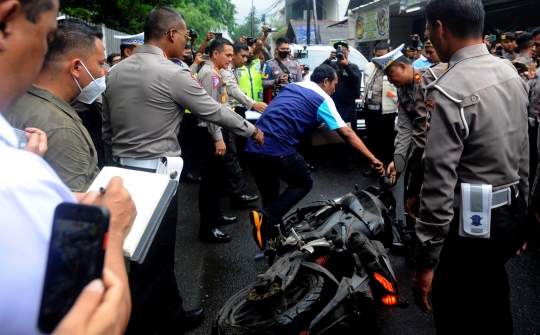 Rekonstruksi Kecelakaan Mahasiswa UI Yang Tewas dan Ditetapkan Sebagai Tersangka