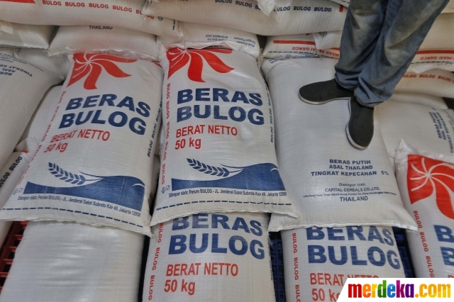 Pekerja tengah menurunkan beras Bulog di gudang PT Food Station Tjipinang Jaya, Jakarta Timur, Jumat (3/2/2023). Untuk Stabilisasi Pasokan dan Harga Pangan (SPHP) Perum Bulog akan menyalurkan beras SPHP di Pasar Induk Beras Cipinang dari 13 ribu menjadi 30 ribu ton, dengan harga paling tinggi sebesar Rp8.900.