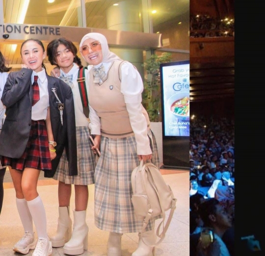 Imut dan Gemas, Yuni Shara Nonton Konser Pakai Seragam Sekolah Curi Perhatian