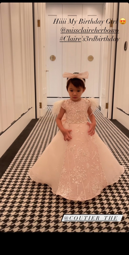 Potret Lucu Claire Anak Shandy Aulia di Momen Ultah ke-3, Gemesin Banget!