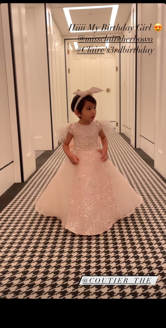 Potret Lucu Claire Anak Shandy Aulia di Momen Ultah ke-3, Gemesin Banget!