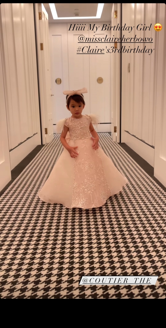 Potret Lucu Claire Anak Shandy Aulia di Momen Ultah ke-3, Gemesin Banget!