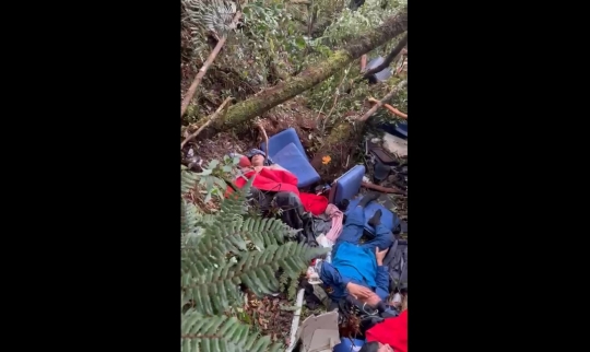 Foto-Foto Kondisi Rombongan Kapolda Jambi di Hutan akibat Helikopter Mendarat Darurat