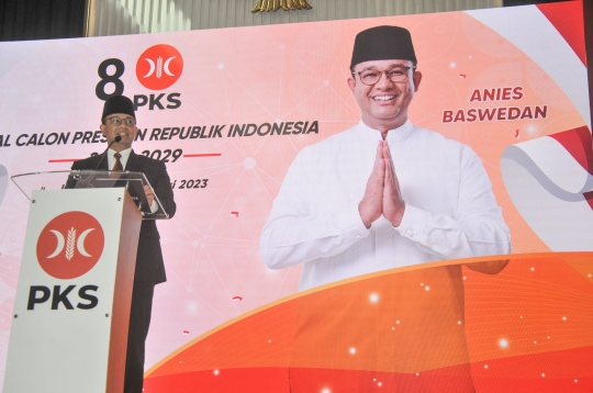 Momen PKS Deklarasi Anies Baswedan Calon Presiden di Pemilu 2024