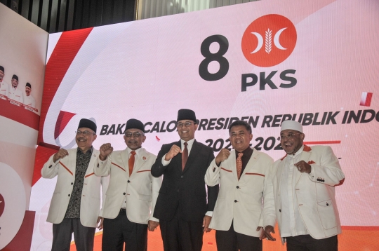 Momen PKS Deklarasi Anies Baswedan Calon Presiden di Pemilu 2024