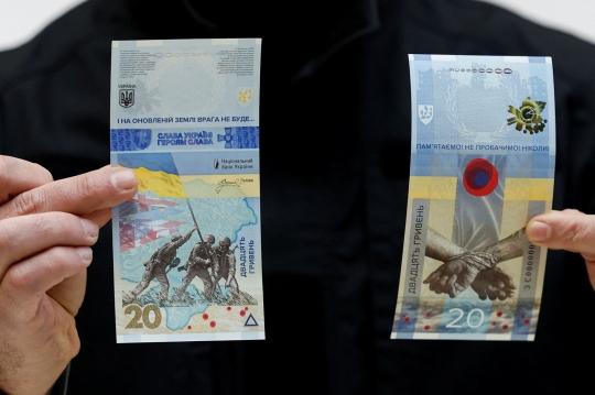 Setahun Invasi Rusia, Ukraina Rilis Uang Baru, Ada Gambar Bendera AS hingga Uni Eropa