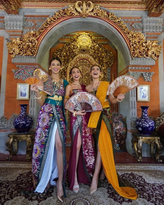 Miss Universe 2022, R'Bonney Gabriel Berbusana Tradisional Bali di Ubud