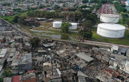 Penampakan Dampak Dahsyatnya Kebakaran Depo Pertamina&nbsp;Plumpang