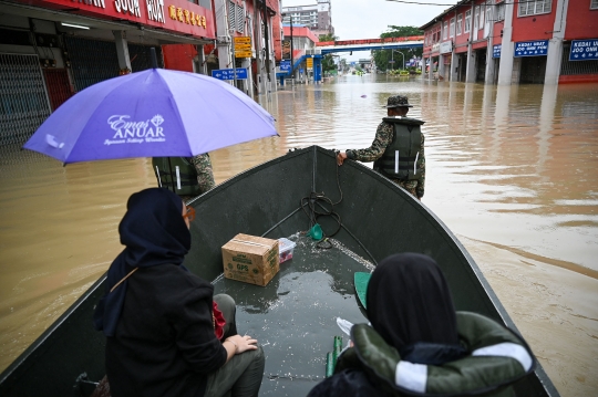 Banjir Parah Landa Malaysia, 41.000 Orang Diungsikan