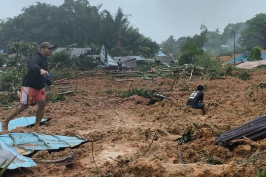 Penampakan Longsor Timbun Satu Kampung di Natuna, 11 Orang Tewas