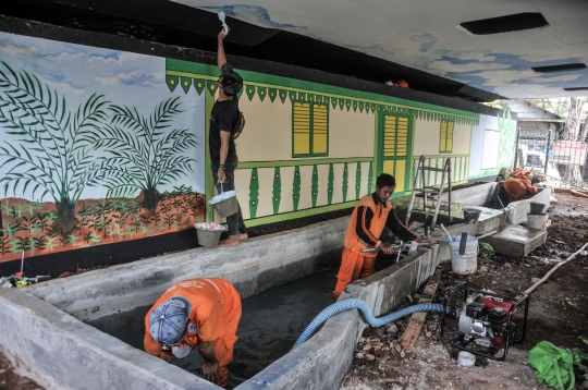 Menyulap Kolong Flyover Jadi Taman Bermain