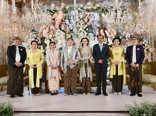 Momen Kemeriahan Pesta Pernikahan Anak Menko Airlangga, Dihadiri Jokowi dan Pejabat