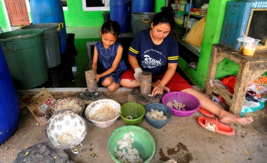 Jelang Ramadan, Warga Mulai Mengolah Buah Atap Jadi Kolang Kaling