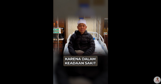 Ustaz Dasad Latif Sakit Dirawat di RS, ini Potret Terbarunya Dijenguk Jenderal Polisi