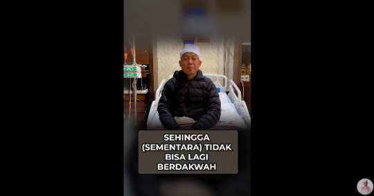 Ustaz Dasad Latif Sakit Dirawat di RS, ini Potret Terbarunya Dijenguk Jenderal Polisi