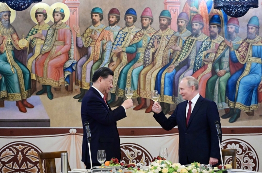 Potret Putin dan Xi Jinping Pamer Persahabatan Tanpa Batas di Tengah Perang Ukraina