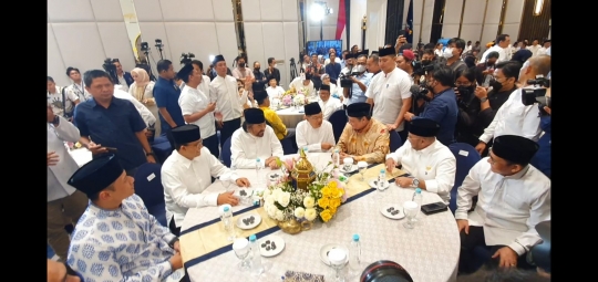 Tanpa SBY, Ini Potret King Maker Duduk Satu Meja Dampingi Anies dan AHY