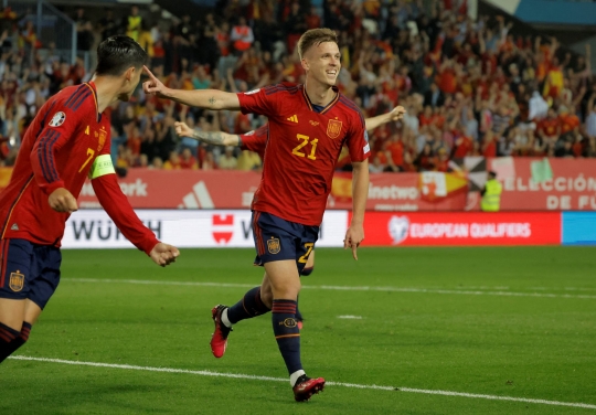 Momen Pesta Gol Spanyol Usai Membantai Norwegia