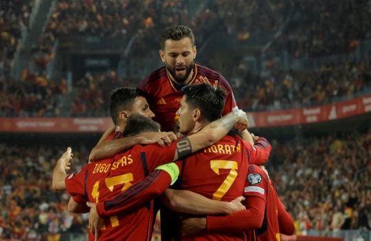 Momen Pesta Gol Spanyol Usai Membantai Norwegia