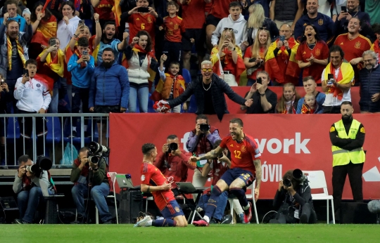 Momen Pesta Gol Spanyol Usai Membantai Norwegia