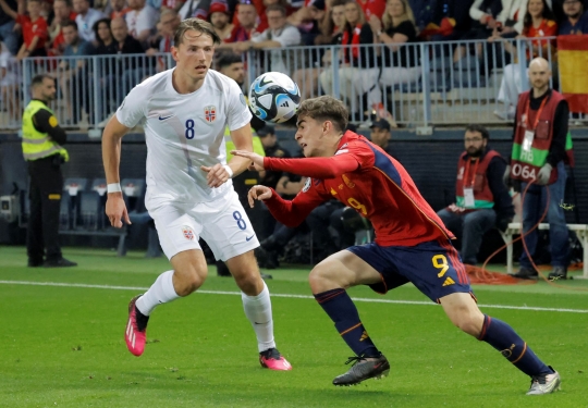 Momen Pesta Gol Spanyol Usai Membantai Norwegia