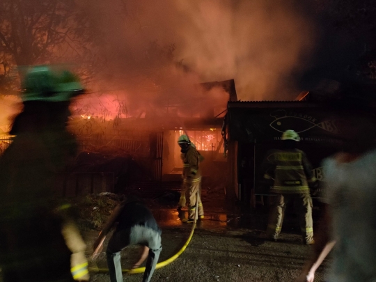 Kebakaran Besar Melanda Pondok Kopi, Tempat Usaha hingga Peternakan Ludes Terbakar