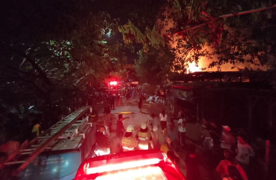 Kebakaran Besar Melanda Pondok Kopi, Tempat Usaha hingga Peternakan Ludes Terbakar