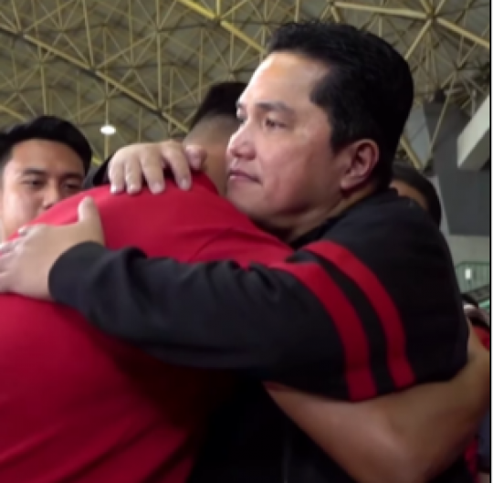 Potret Erick Thohir Menahan Tangis Dengar Harapan Pemain Timnas U-20 Indonesia